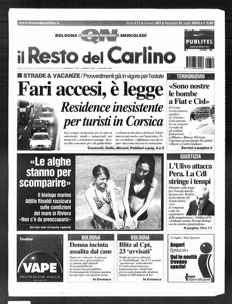 Il Resto del Carlino : giornale dell'Emilia